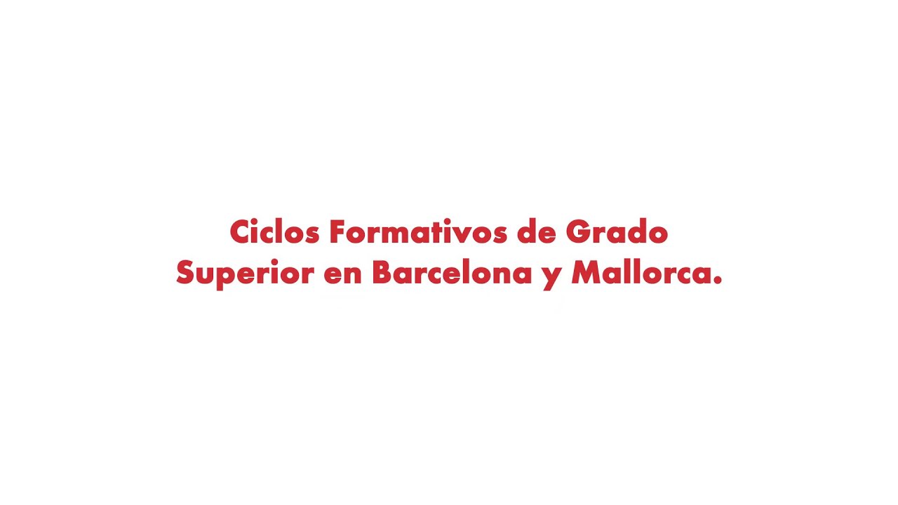 CFGS en Barcelona y Mallorca | ESERP